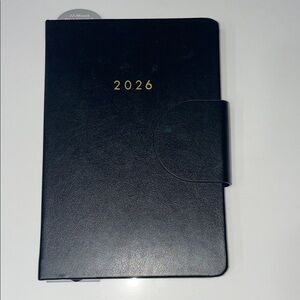 NWT Eccolo 2026 12 month Calendar Planner Weekly Black with Magnetic Closure